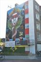 Gigantische [10 x 15 meter]  graffity op laatste flat Copernicuslaan